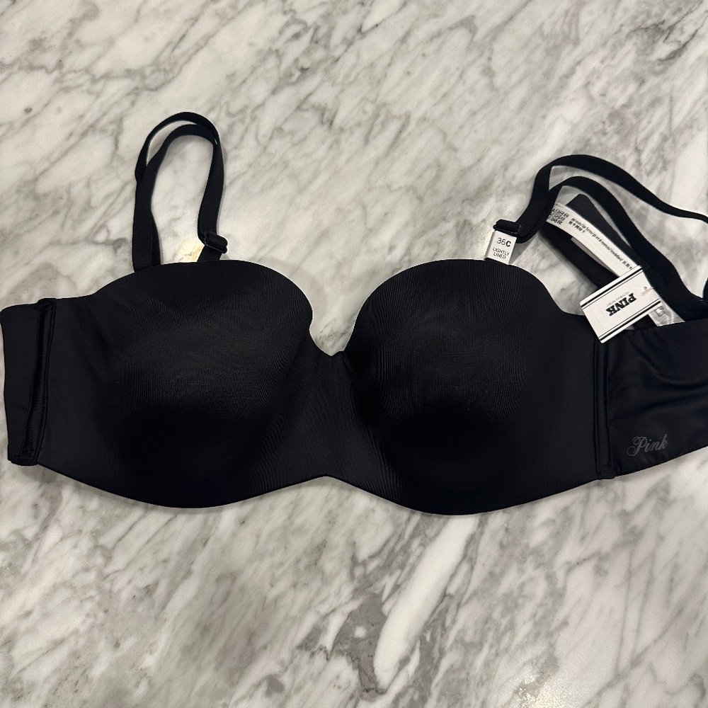 NEW w/tags Victoria’s Secret PINK Strapless Bra 36C